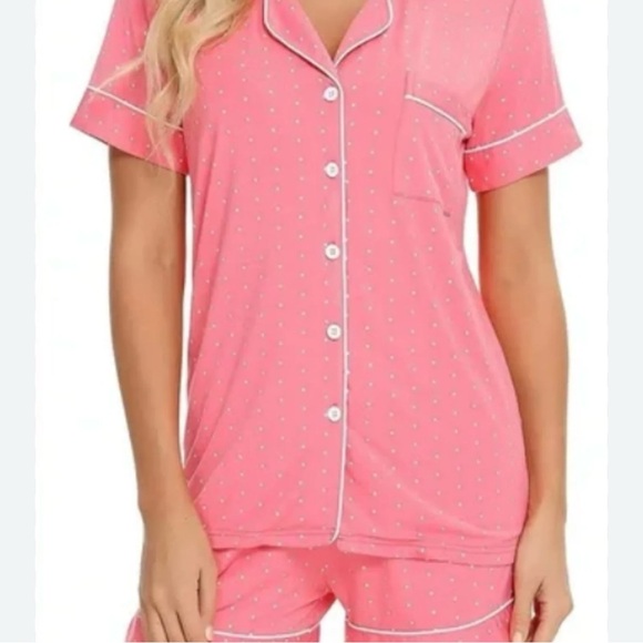 Joyarza Other - JOYARZA Charming Pink Polka Dot Women's Pajama Set NWOT
